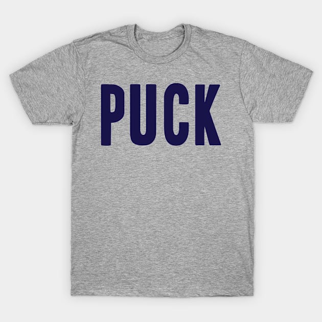 Puck - Ice Hockey T-Shirt by chgcllc